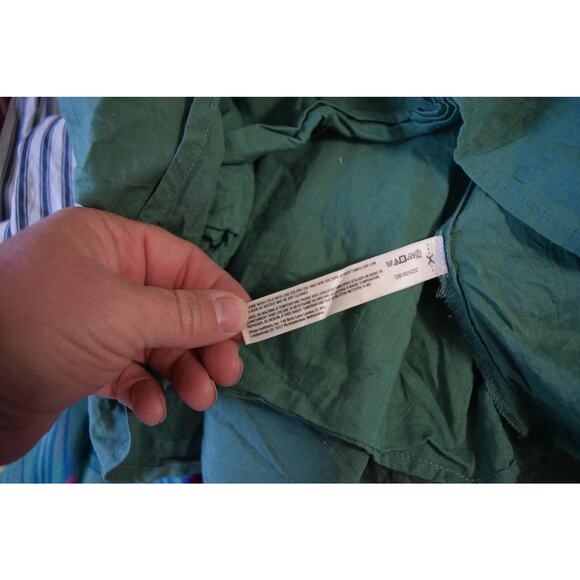 Free People Full Fun Time Puff Sleeve Elastic Waist Mini Dress S Women Keyhole - Picture 5 of 6